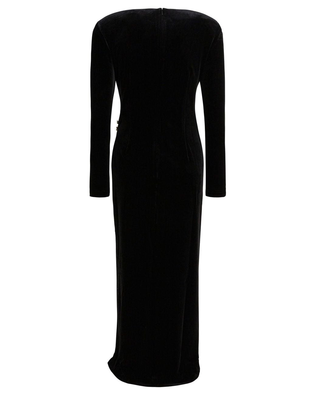 Self-Portrait Black Embellished Midi Dress