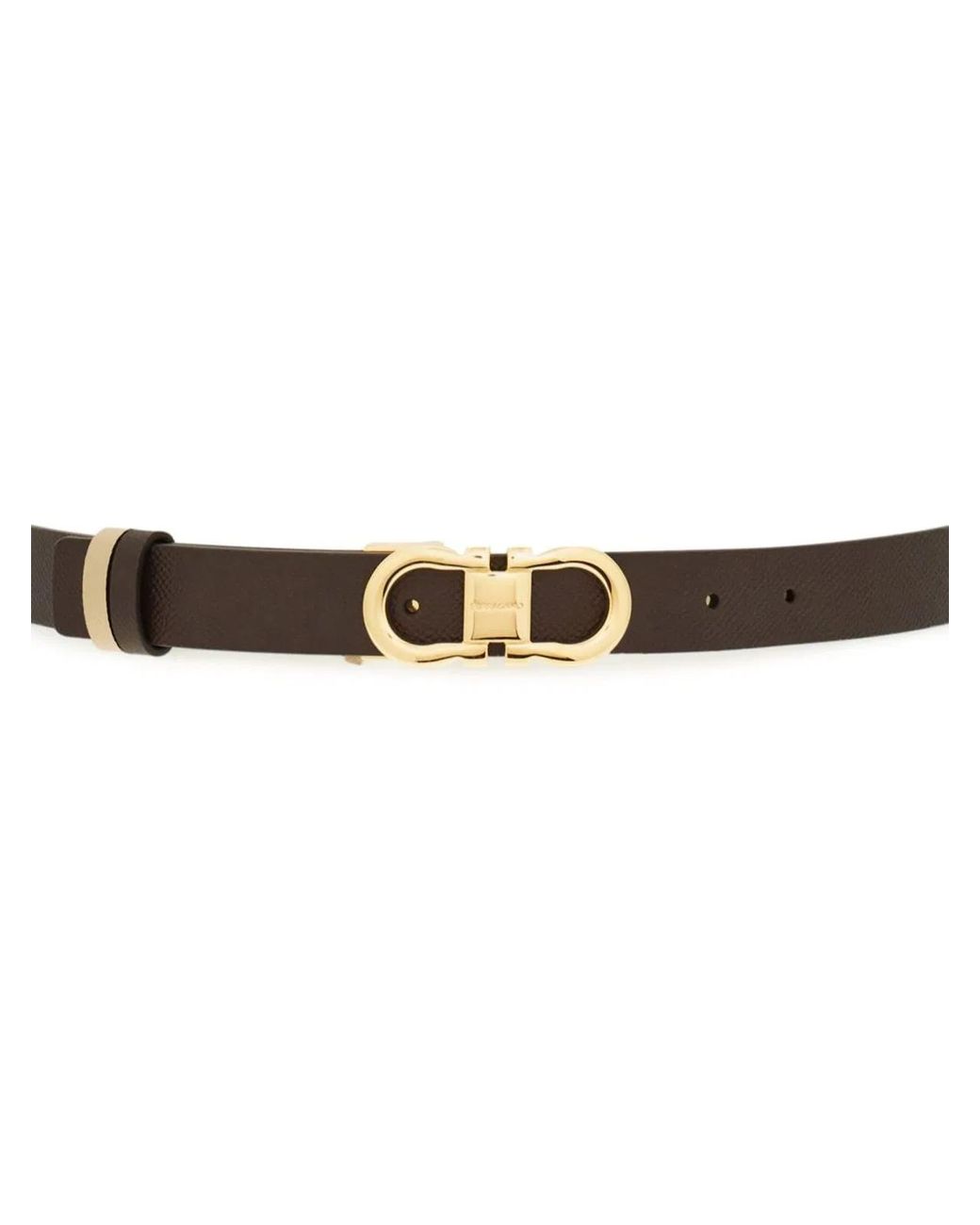 Ferragamo Metallic Reversible Gancini Belt