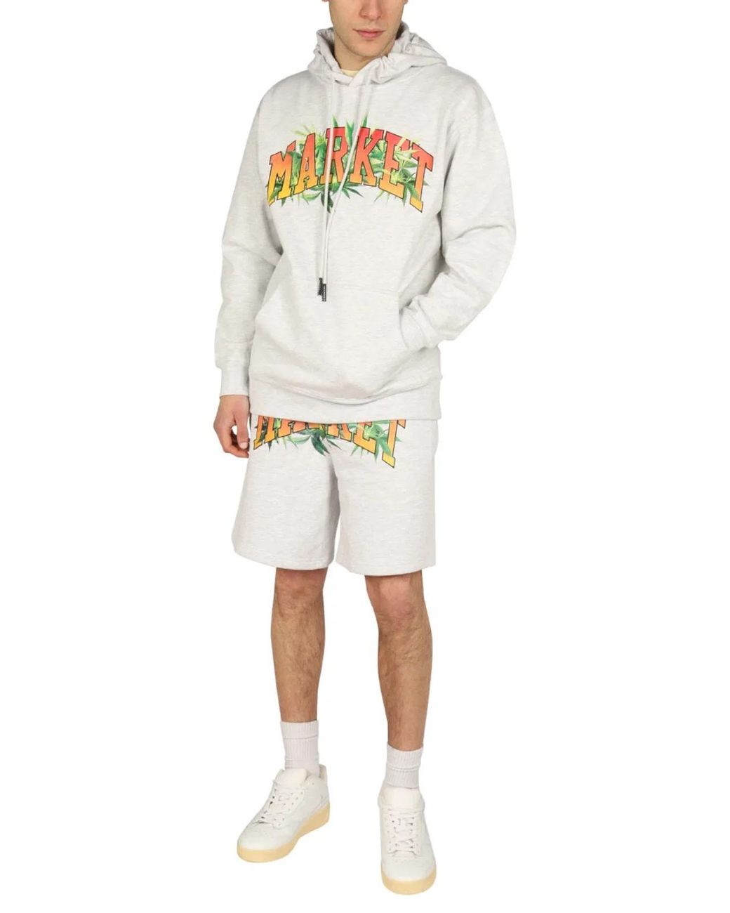 Market Gray Logo Print Sweatshirt