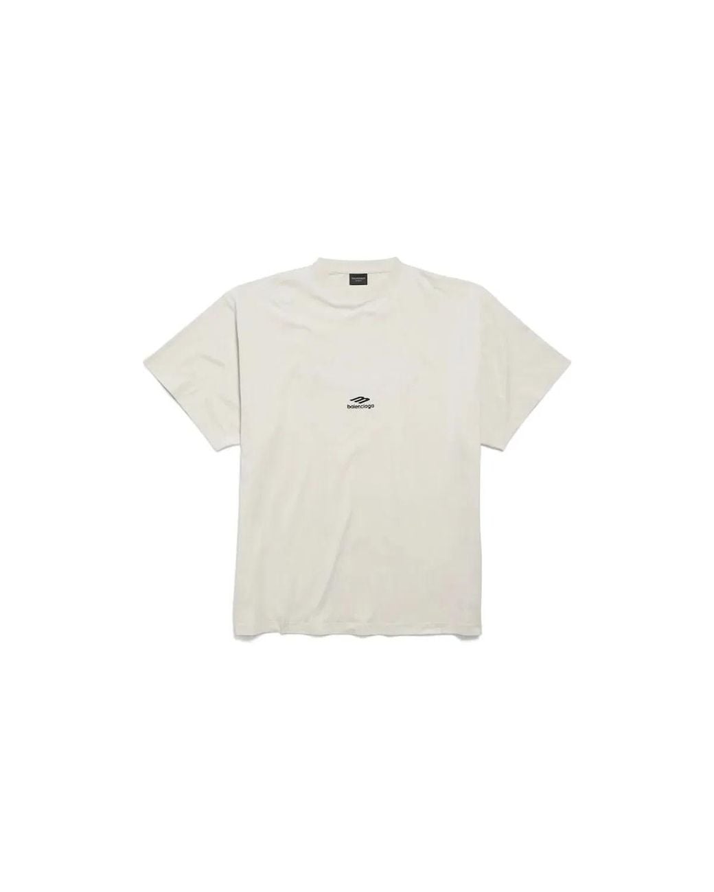 Balenciaga White Oversized Tshirt for men