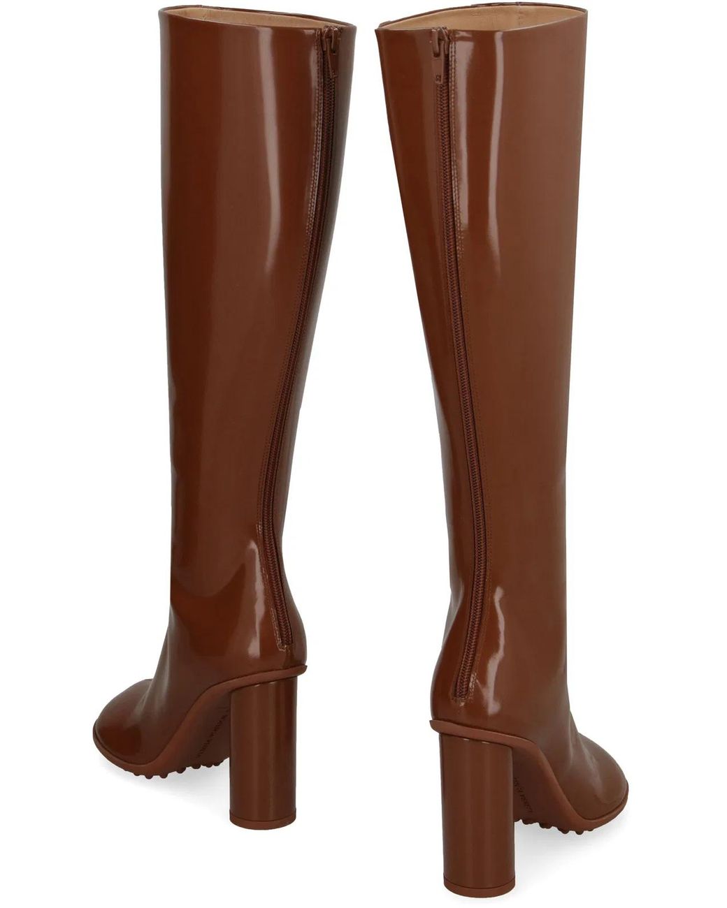 Bottega Veneta Brown Atomic Leather Boots
