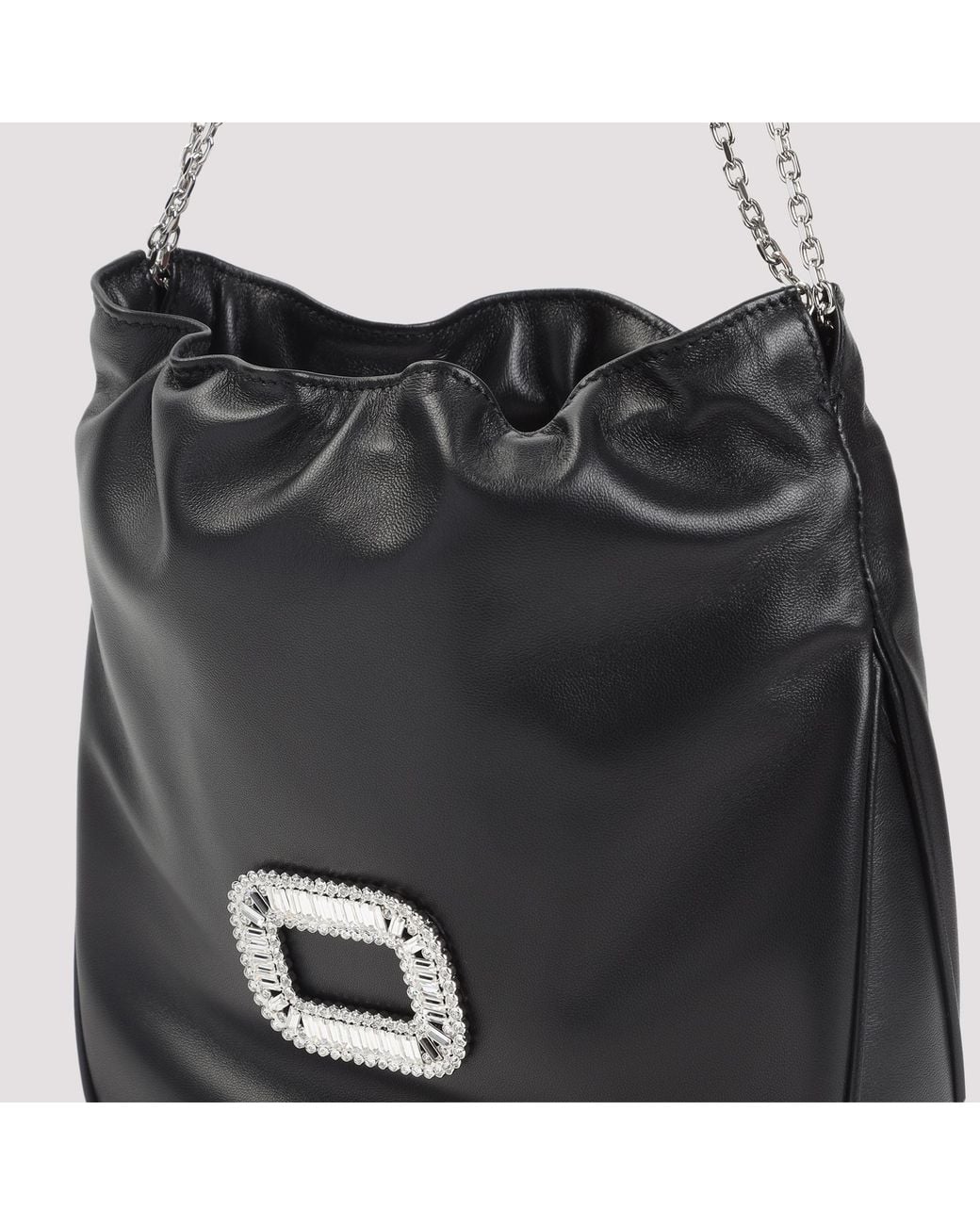 Roger Vivier Black Pilgrim Mini Handbag
