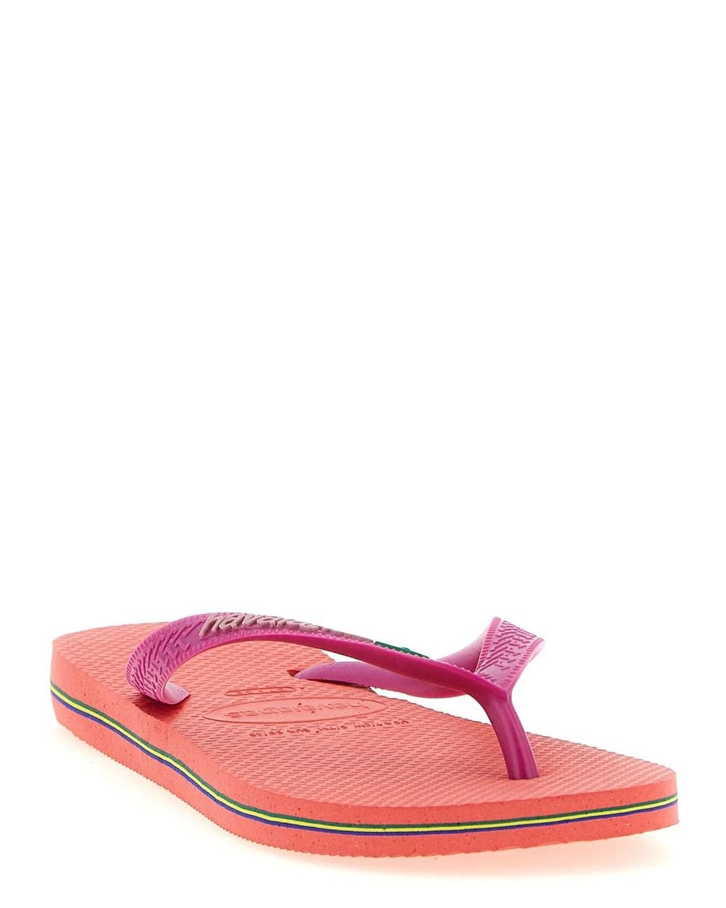 Havaianas Pink 'Brasil Logo' Sandals
