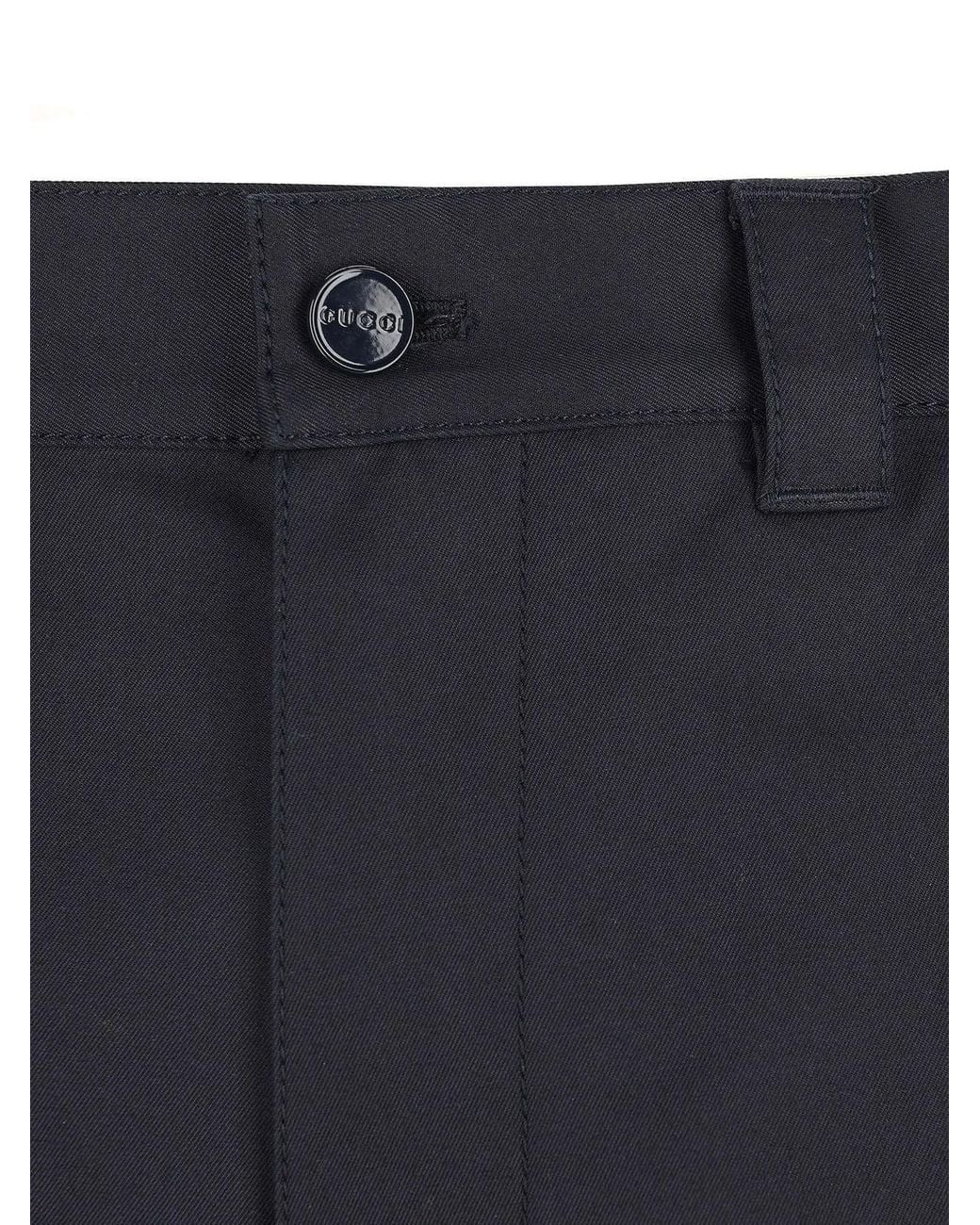 Gucci Blue Cotton Shorts for men