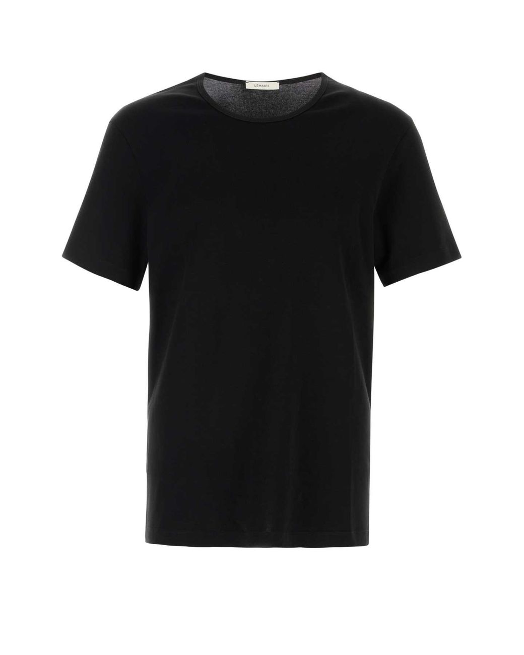 Lemaire Black Cotton T-Shirt for men