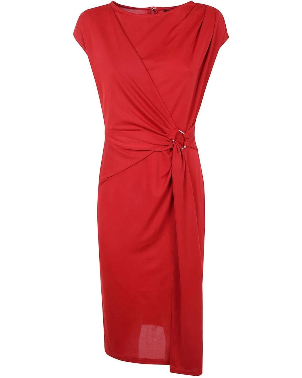 Ralph Lauren Red "Gervas" Short Sleeve Day Dress
