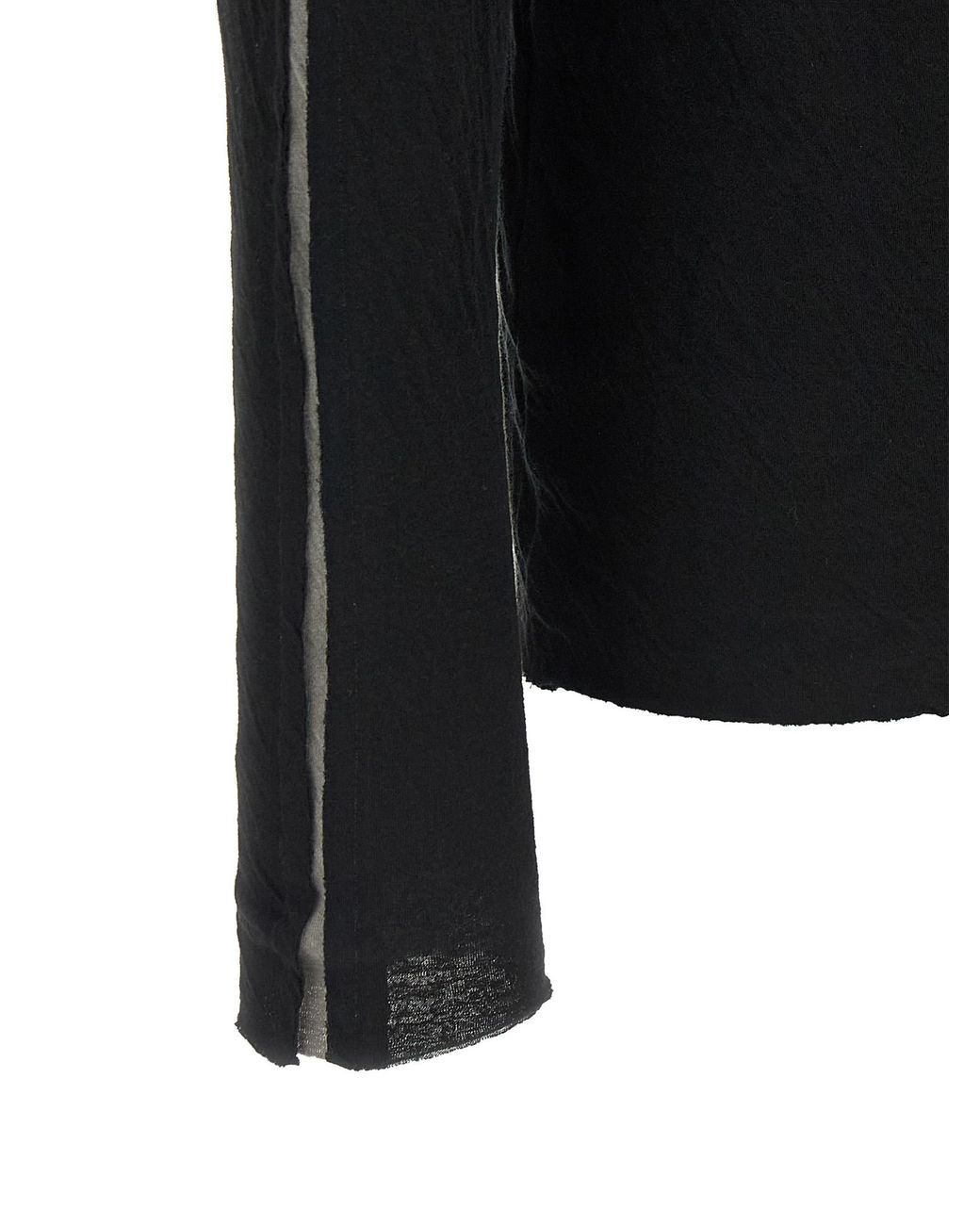 Thom Krom Black Cotton T-Shirt for men