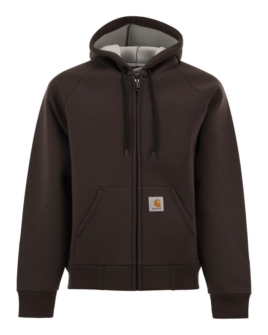 Carhartt Black Zip-Up Hooded Sweatshirt