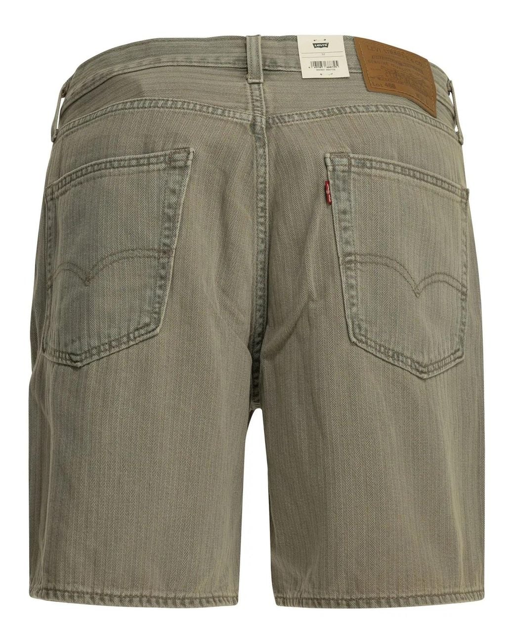 Levi's Green "468 Stay Loose" Five-Pocket Shorts for men