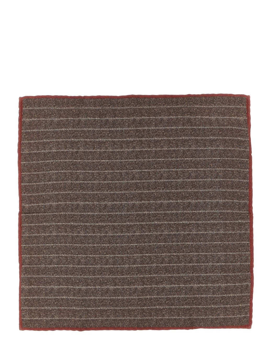 Brunello Cucinelli Brown Double-Face Pocket Clutch for men