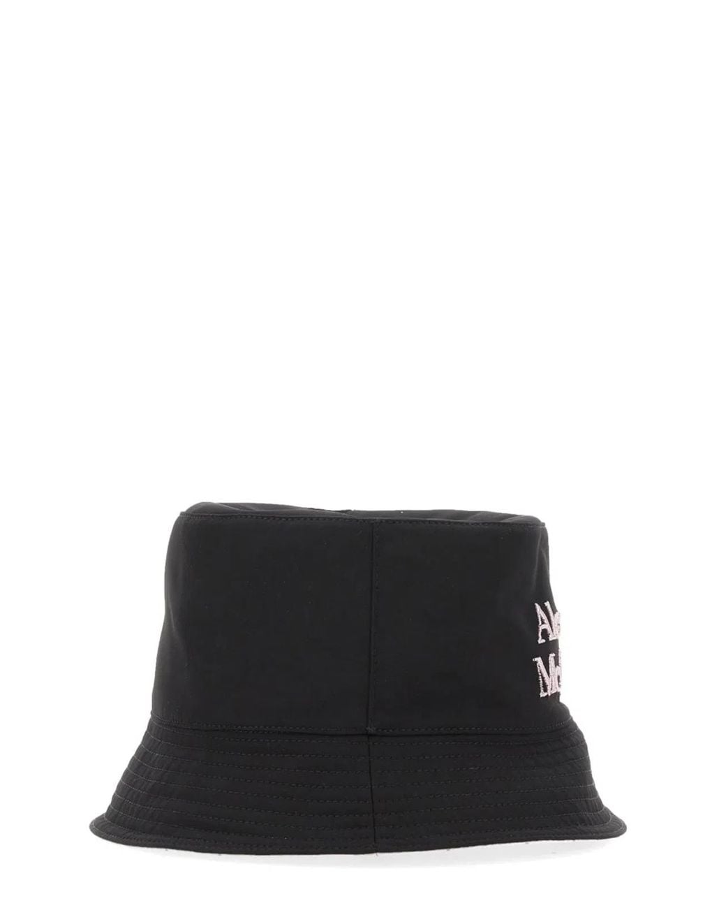 McQueen Black Reversible Bucket Hat for men