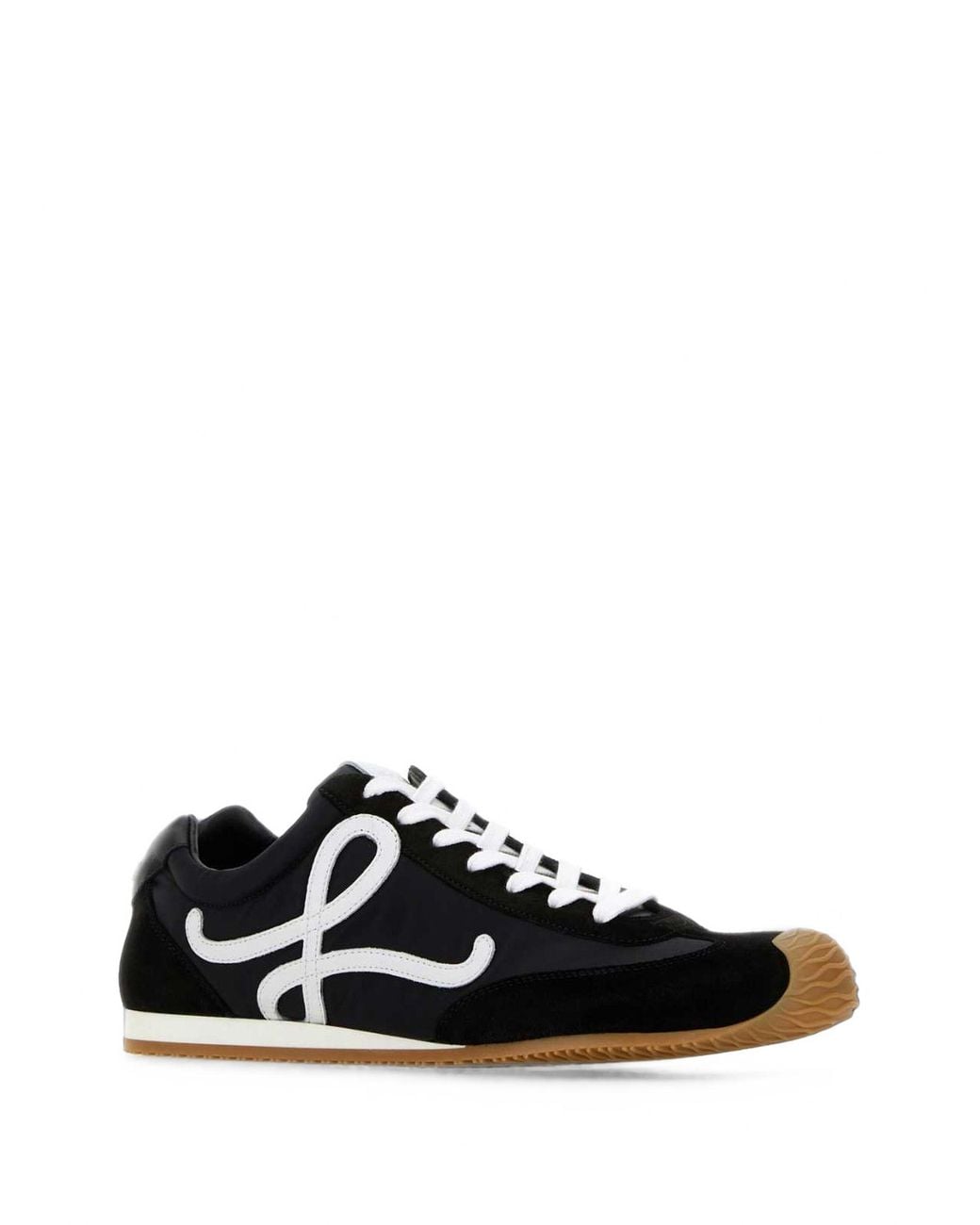 Loewe White Canvas And Suede Ballet Runner 2.0 Sneakers for men