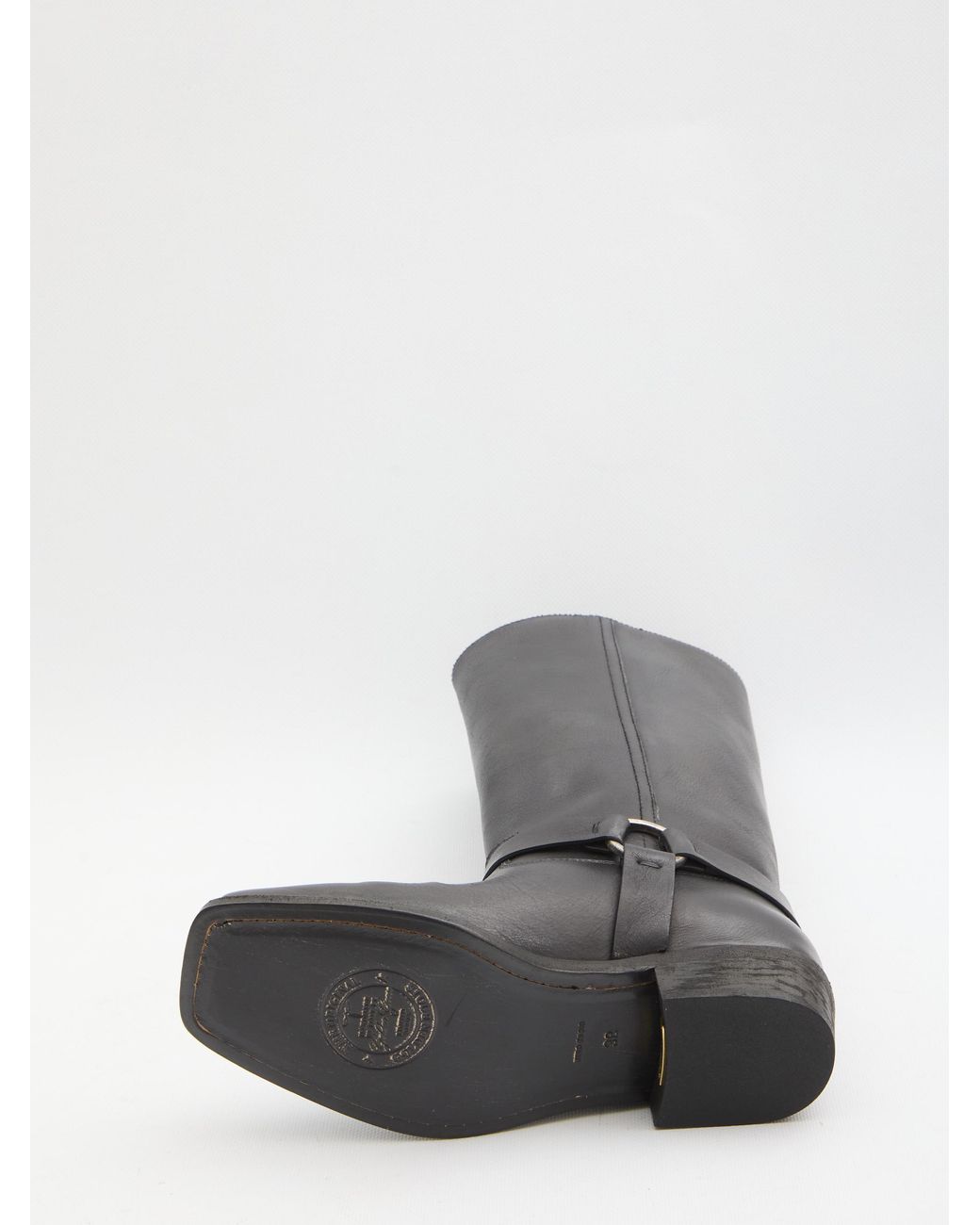 Golden Goose Deluxe Brand Black Stivali Biker Alti Donna