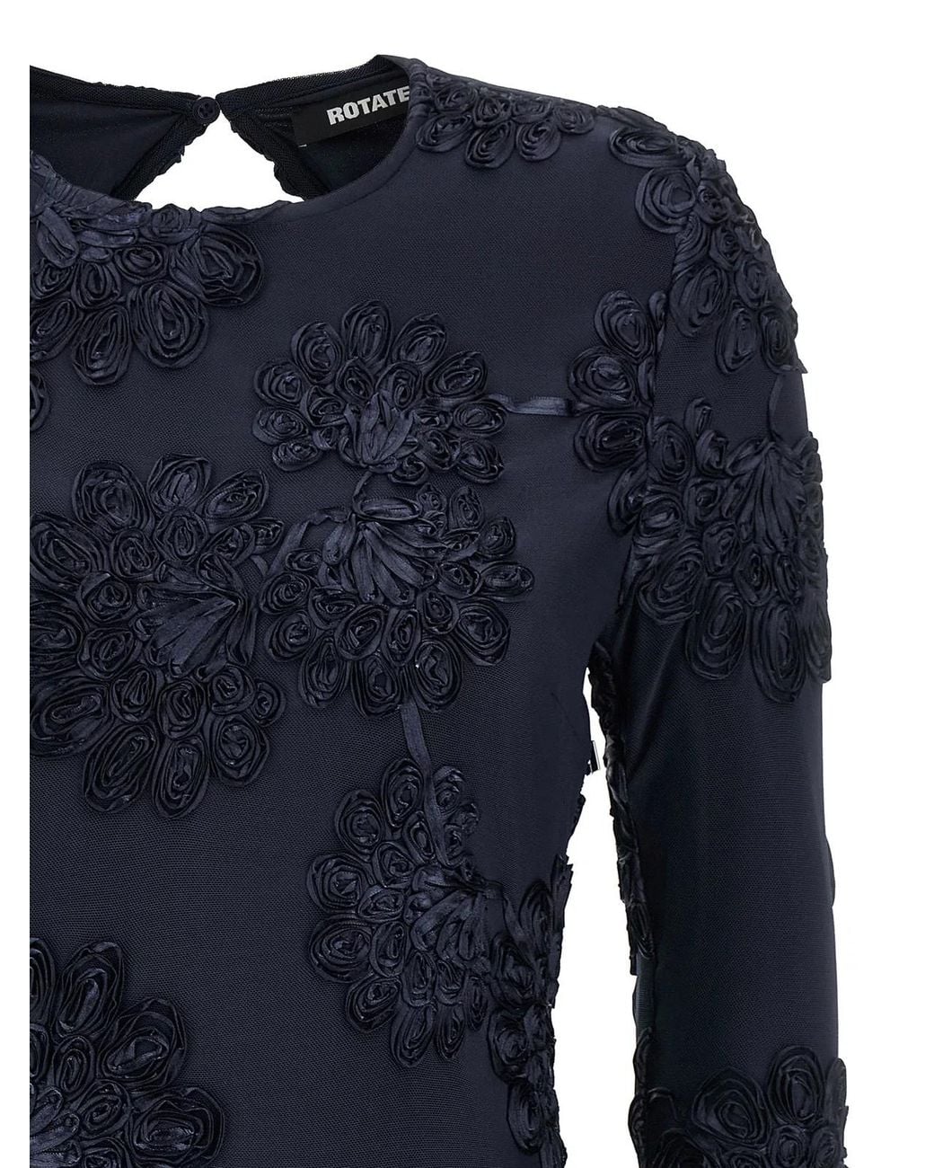 ROTATE BIRGER CHRISTENSEN Blue Rotate Birger Christensen '3D Mesh Mini' Dress