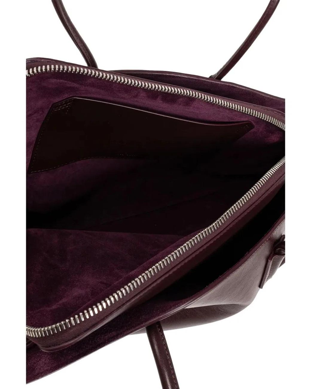 The Attico Purple La Passeggiata Medium Top Handle Bag