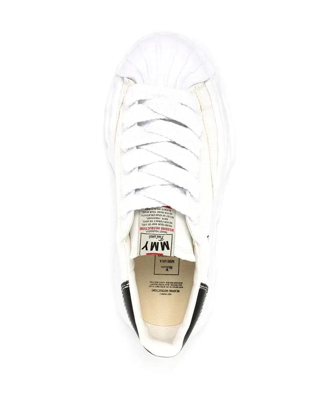 Maison Mihara Yasuhiro White Blakey Original Sole Canvas Low-Top Sneakers