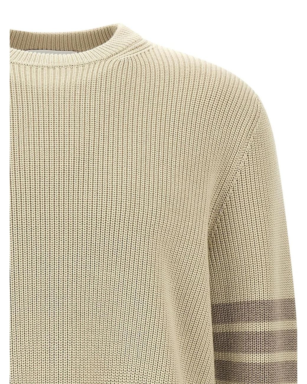 Thom Browne Natural '4Bar' Sweater for men