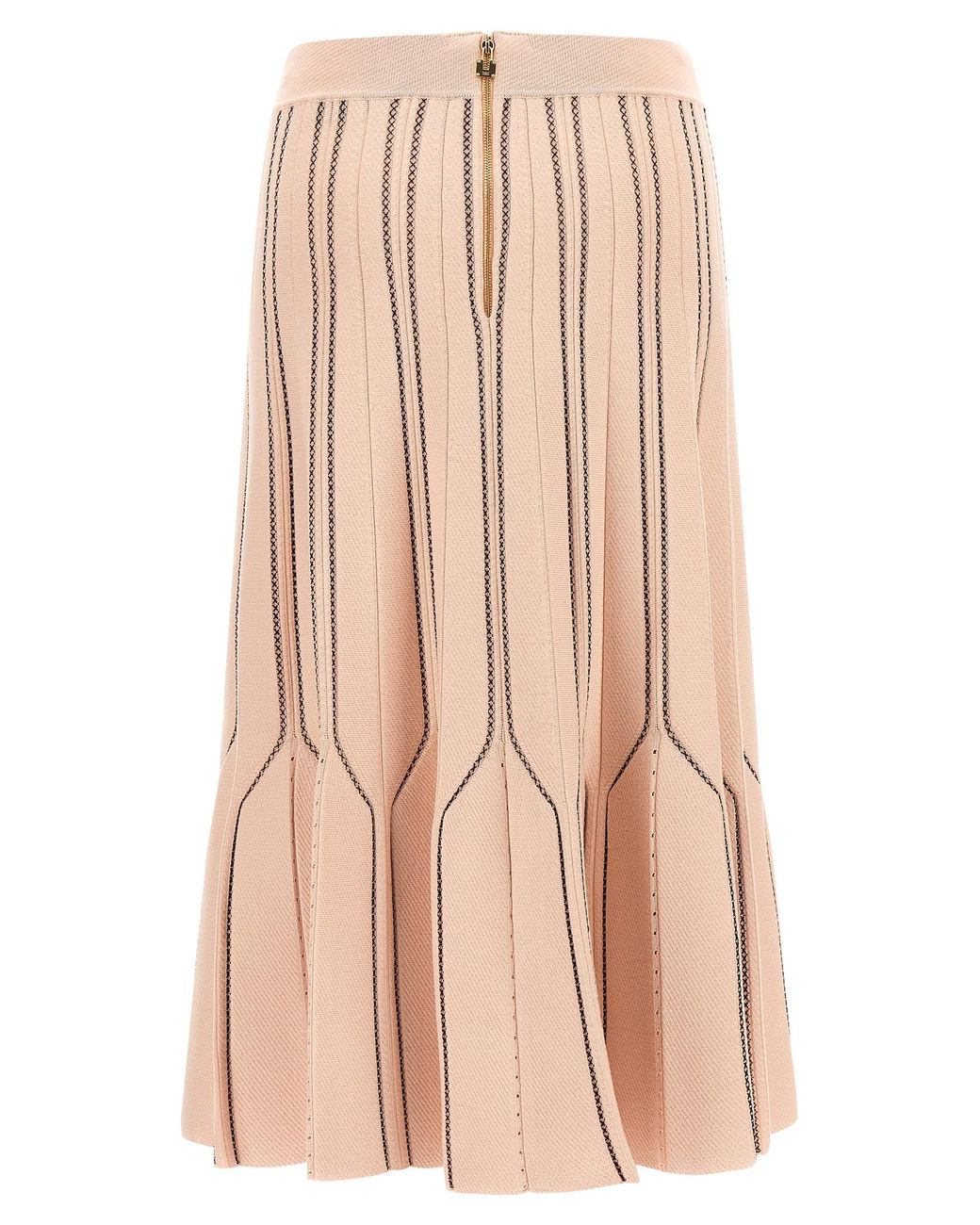 Elisabetta Franchi Pink Origami Knit Skirt