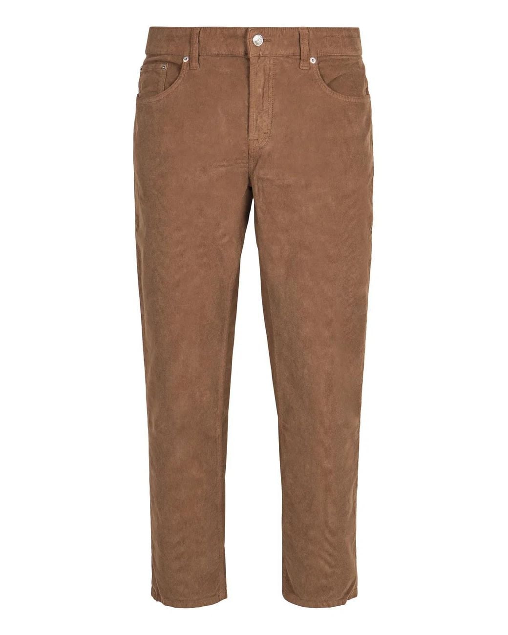 Department 5 Brown Corduroy Trousers for men