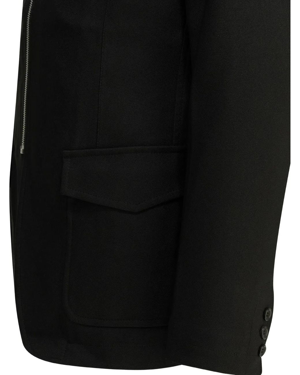 Comme des Garçons Black Woven Jacket for men