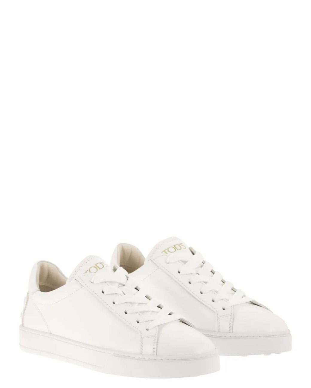 Tod's White Leather Trainers