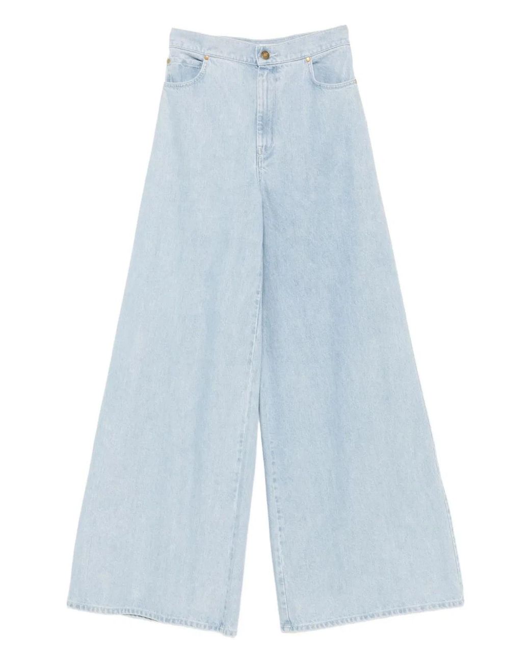 Max Mara Blue Wide-Leg Denim Jeans
