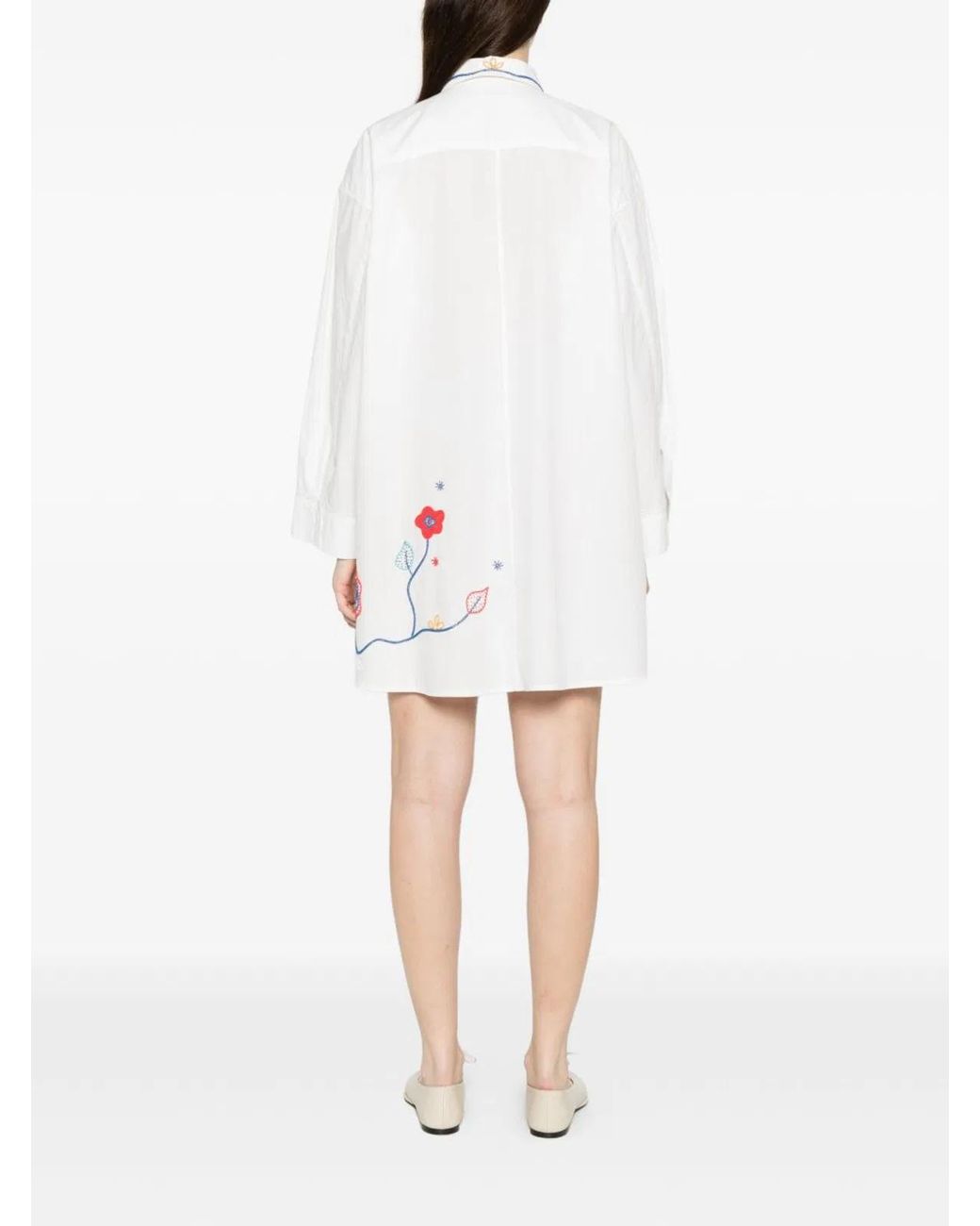 Forte_forte White Embroidered Cotton Shirt