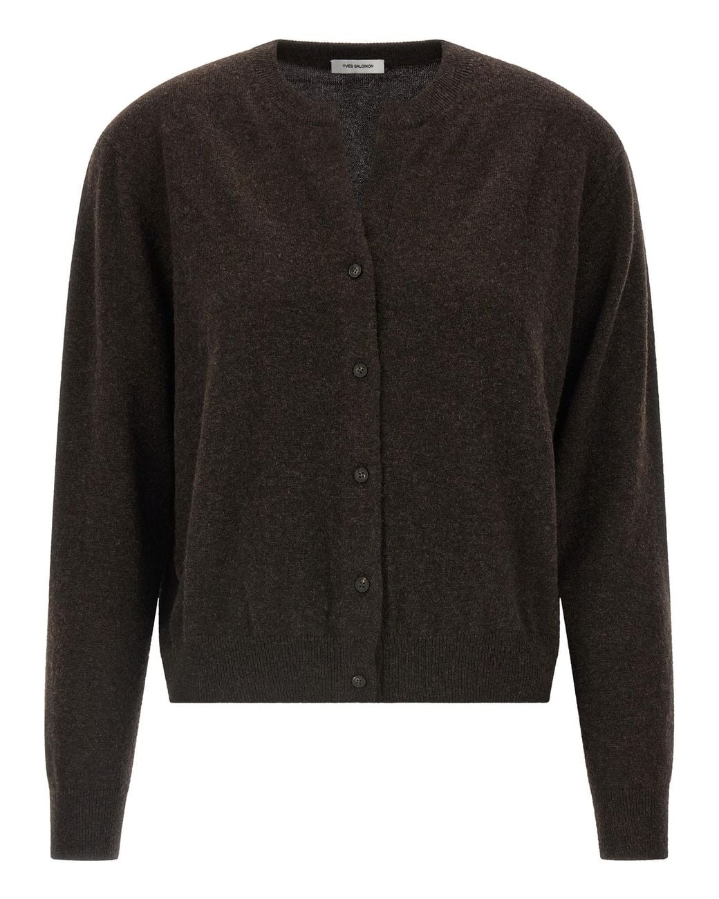 Yves Salomon Black Cashmere Cardigan