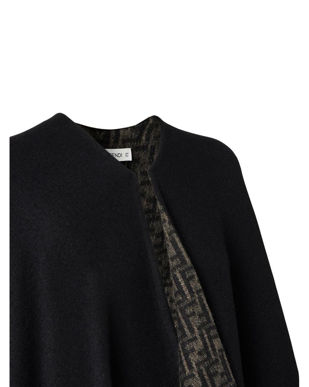 Fendi Black Poncho