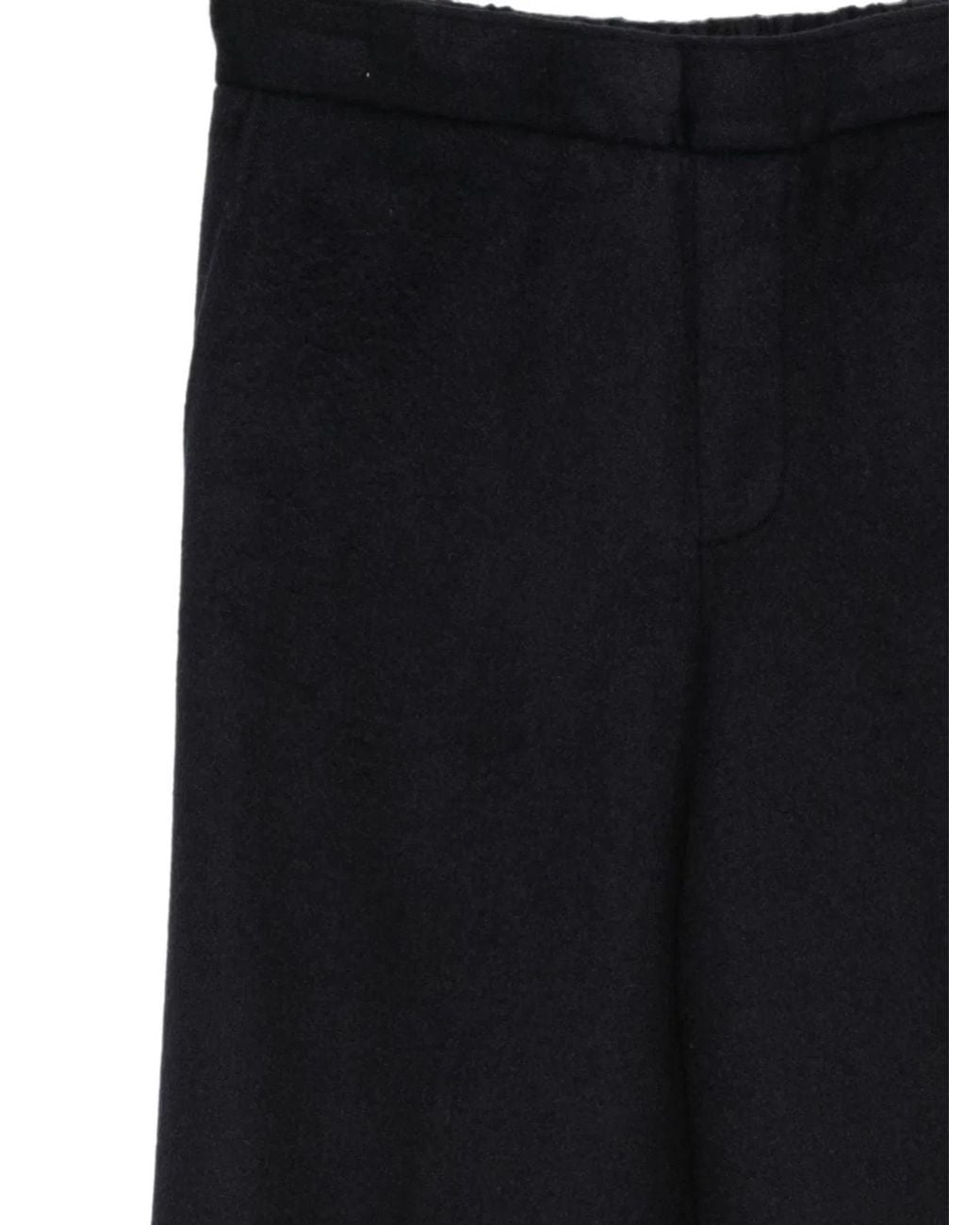 Semicouture White Lilia Wool Trousers