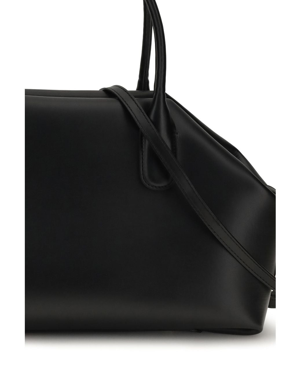 THEMOIRÈ Black Medium Talia Trank Shopping Bag