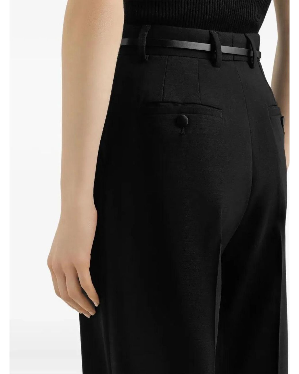 Dolce & Gabbana Black Dolce&Gabbana Wool Trousers