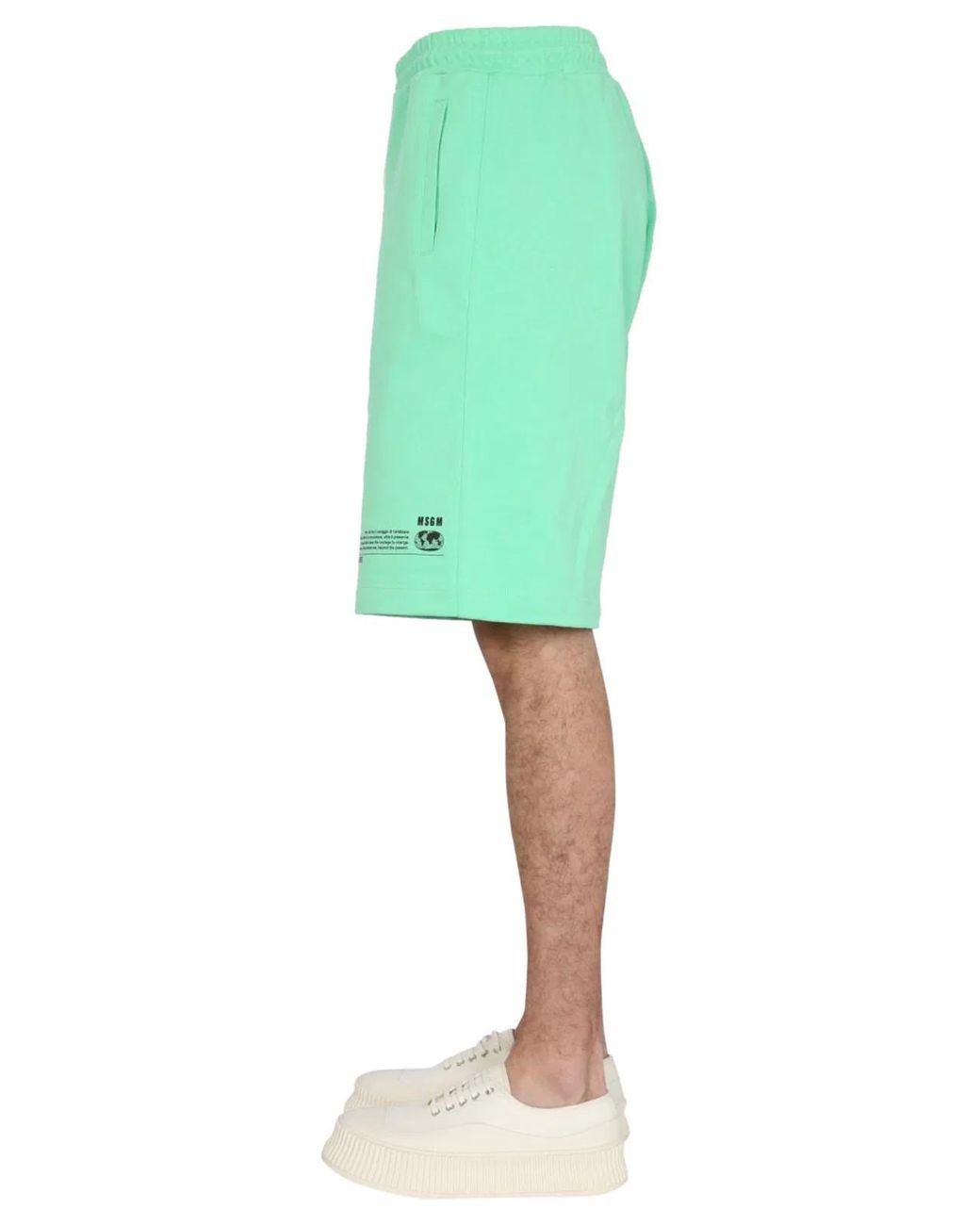 MSGM Green Fantastic Bermuda for men