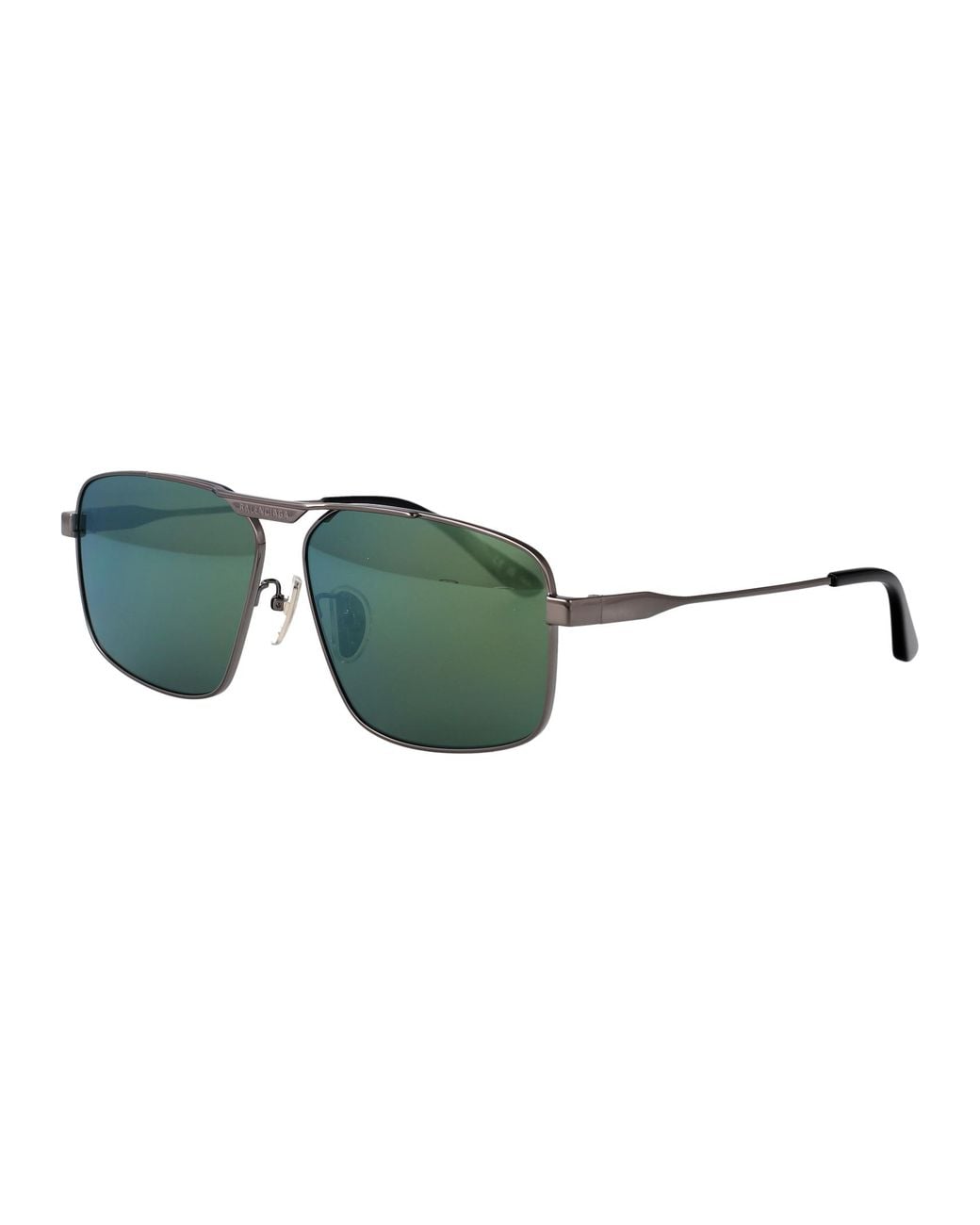 Balenciaga Green Metallic Sunglasses