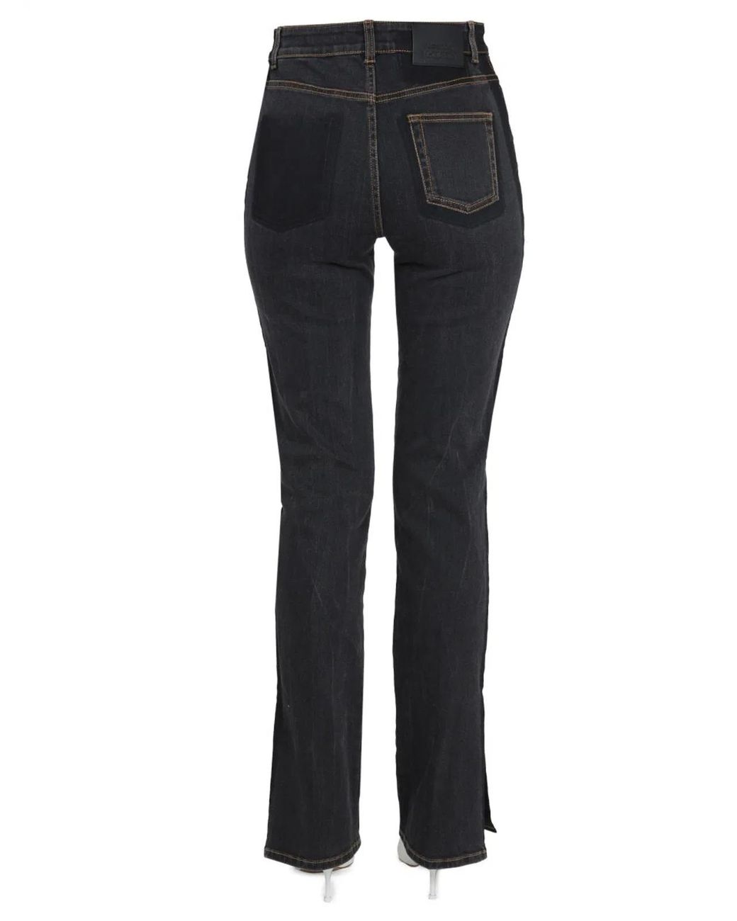 McQueen Black Jeans Wide Leg
