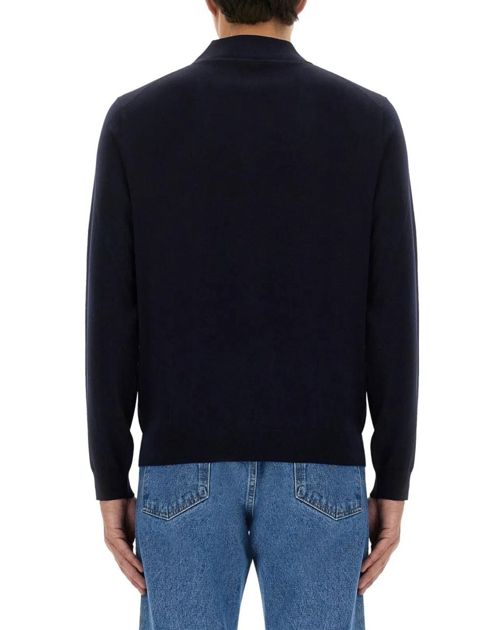 sunflower Blue Wool Polo Shirts for men