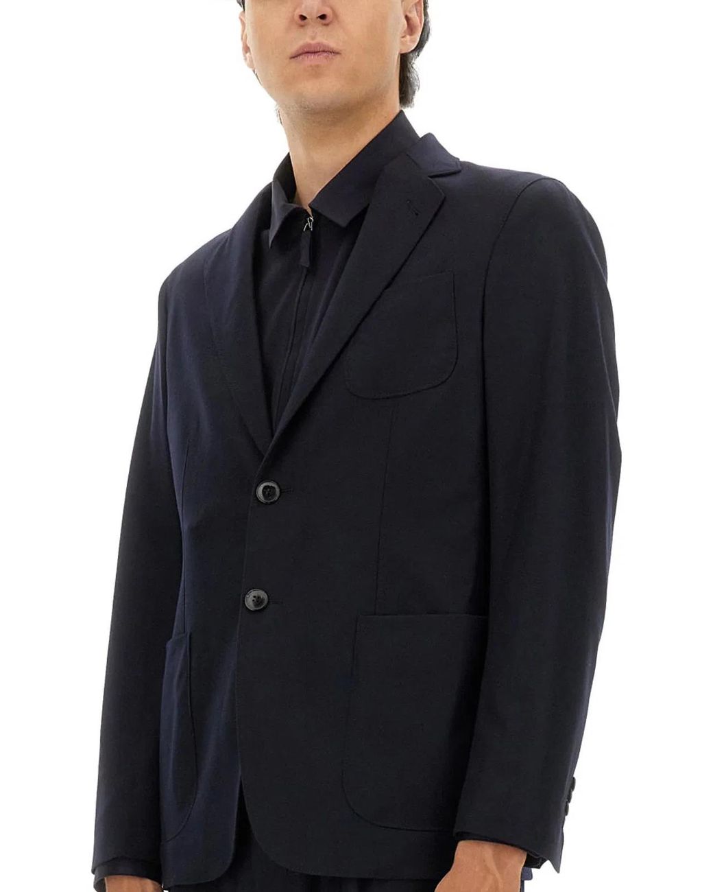 Giorgio Armani Blue Cashmere Blazer for men