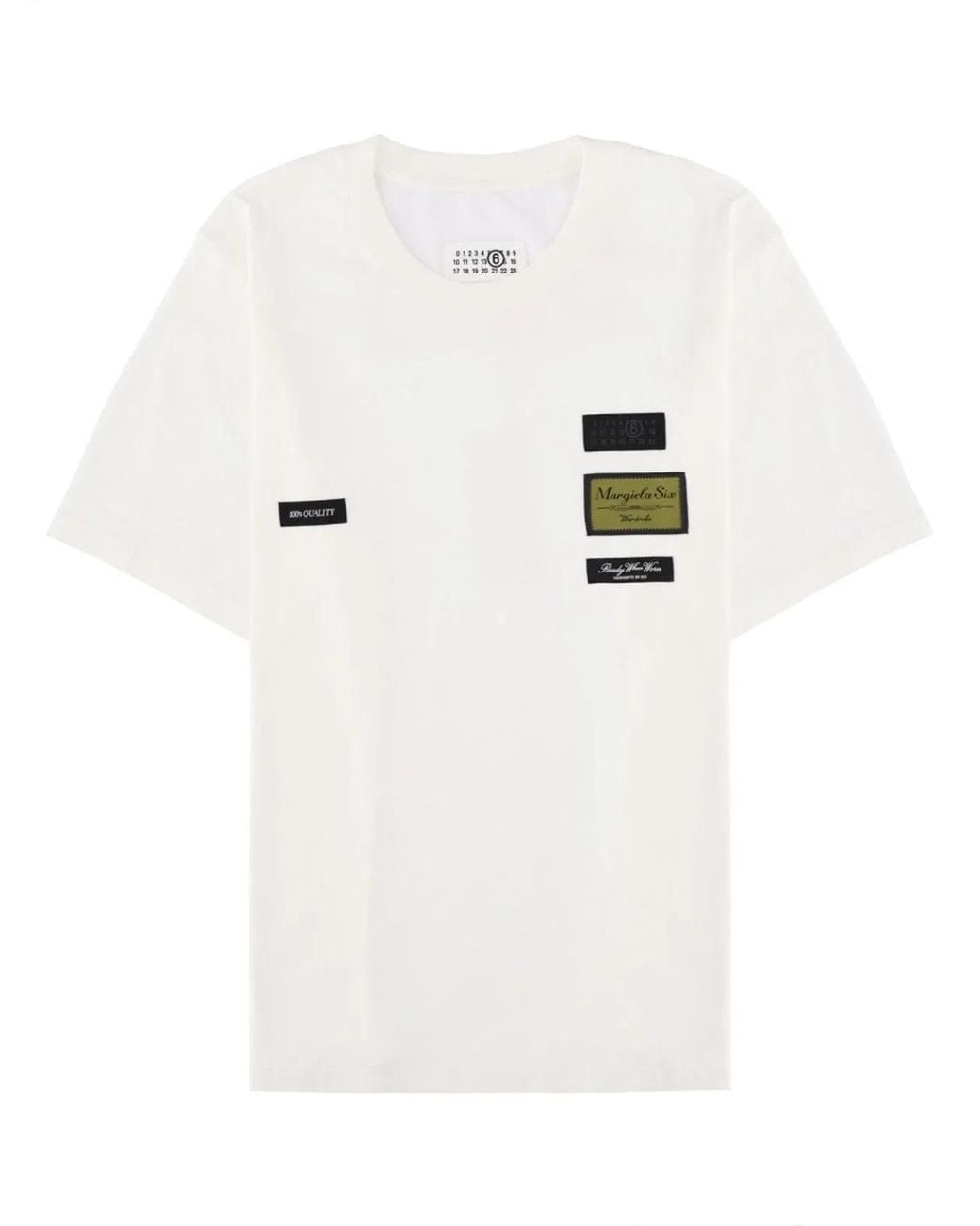 MM6 by Maison Margiela White T-Shirt for men