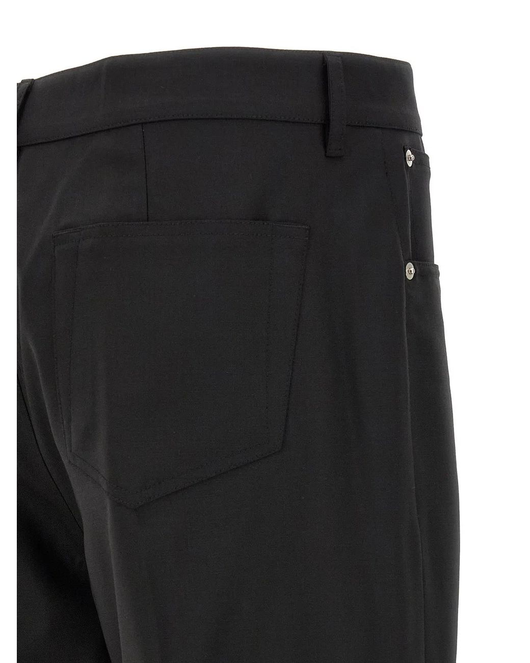 Rick Owens Black Wool Jeans Denim Clothing for men