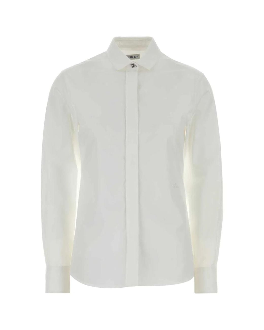 Burberry White Regular Solid Shirt