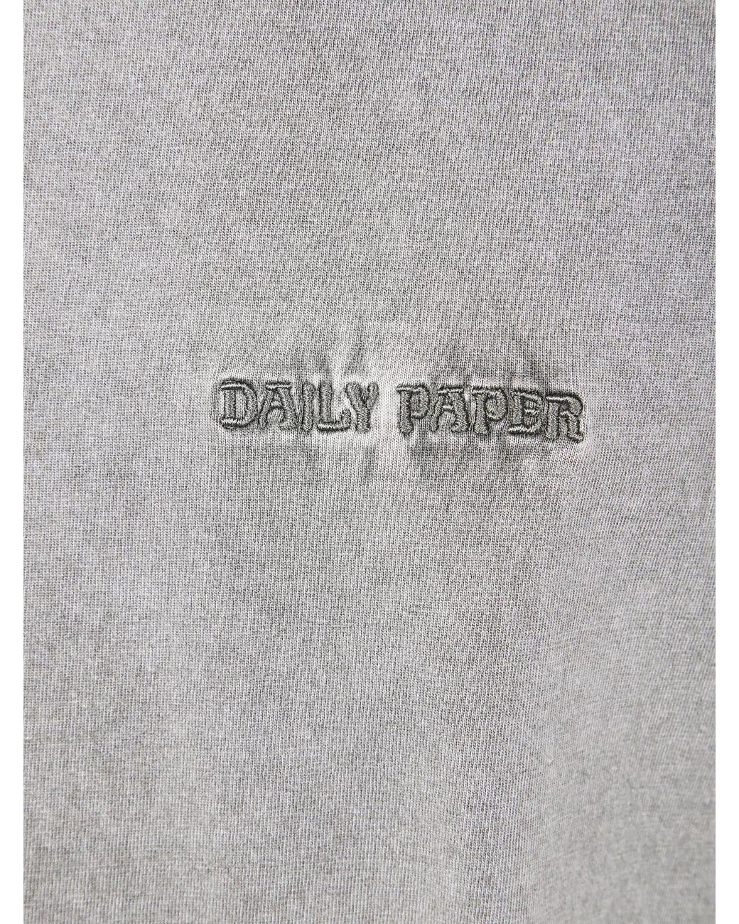 Daily Paper Gray "Dias" Washed T-Shirt for men