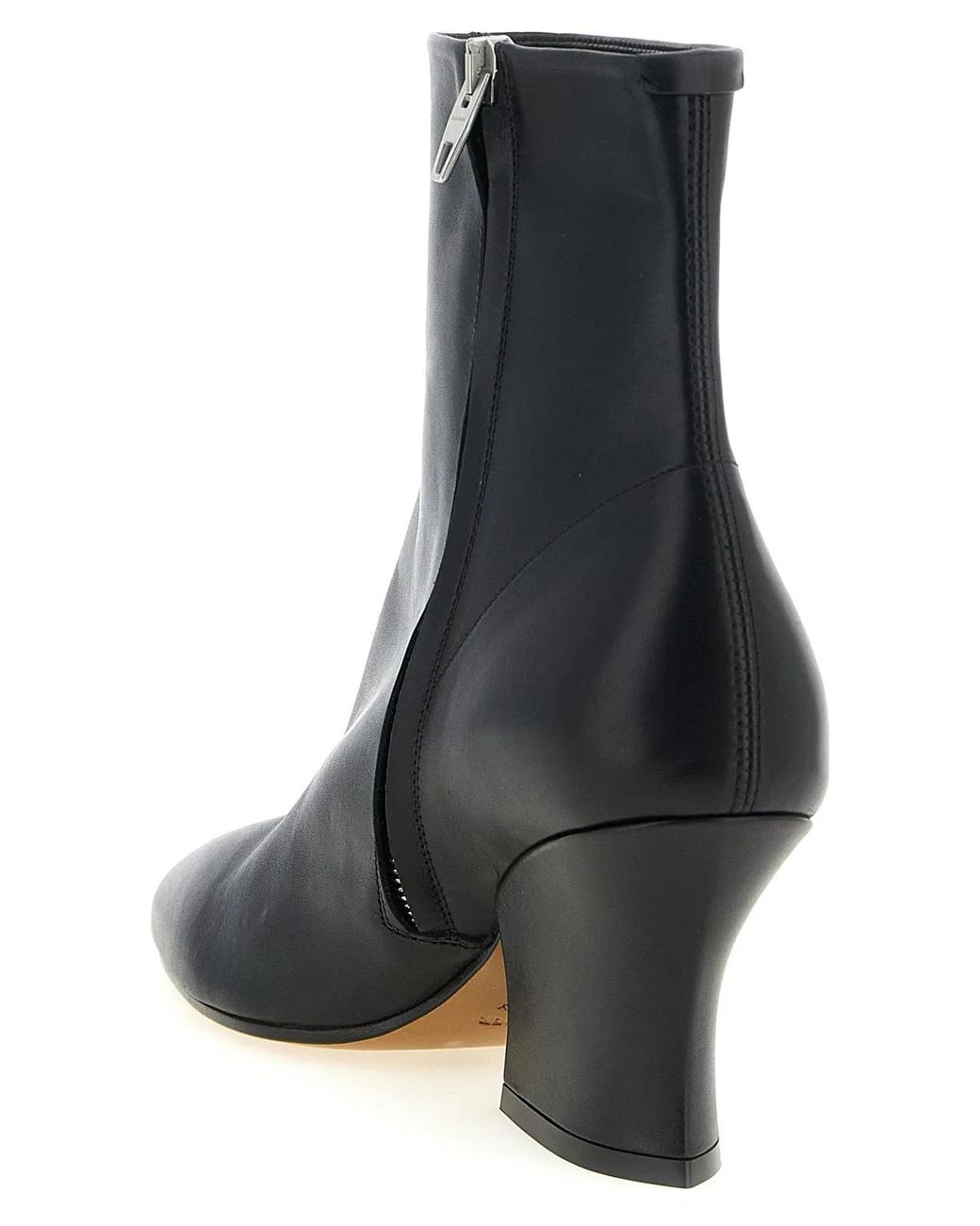 Jil Sander Black Calfskin Ankle Boots