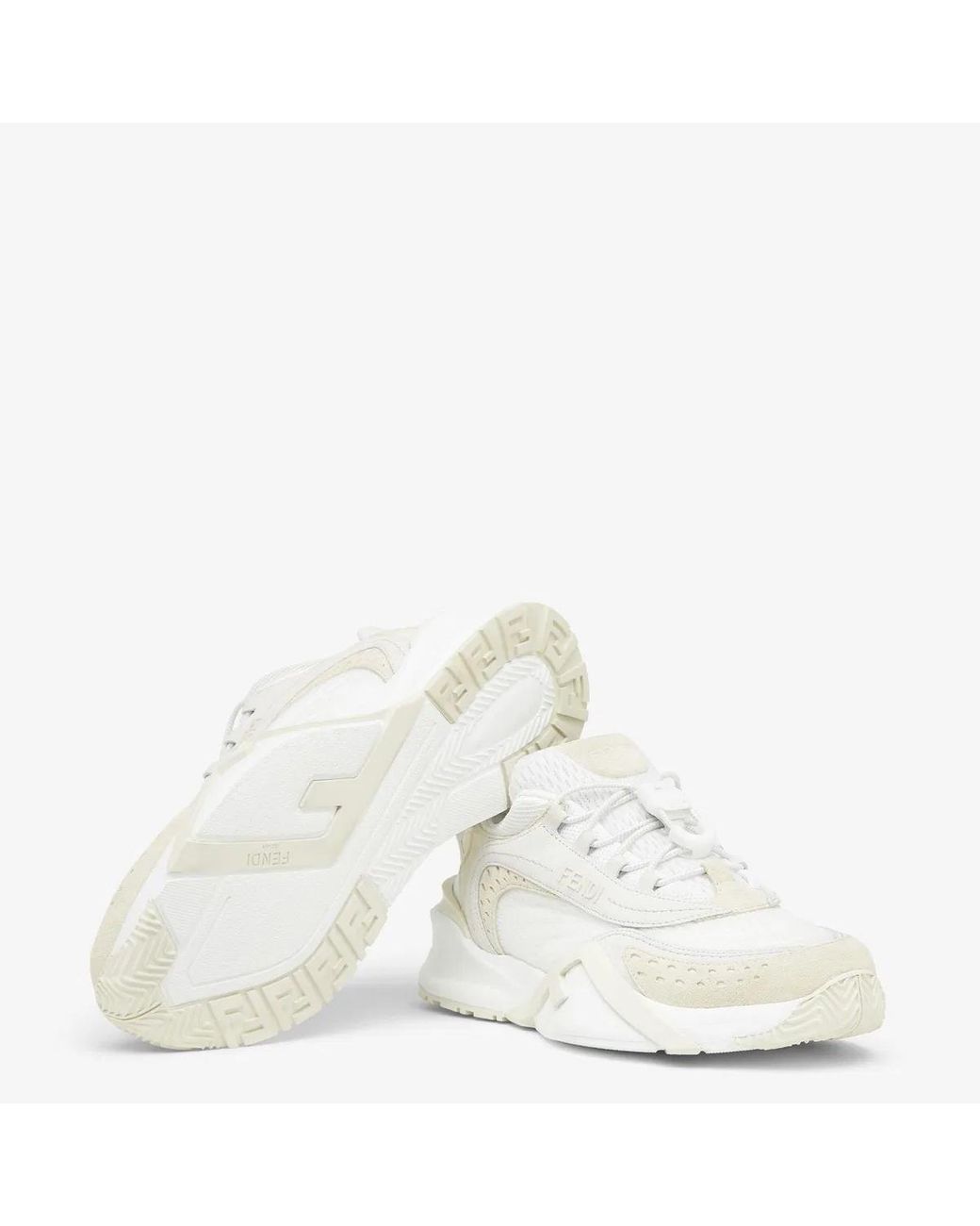 Fendi White Flow Sneaker