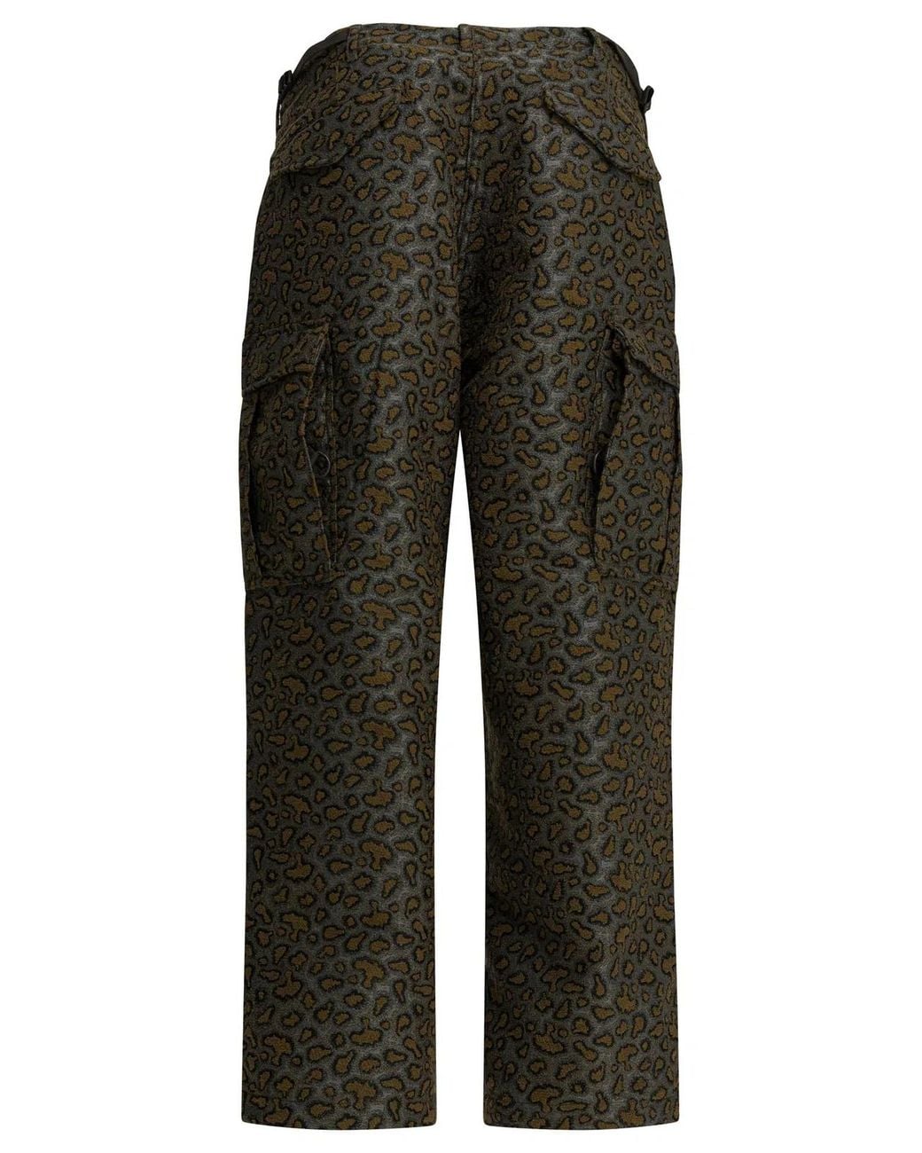 Beams Plus Gray Polyester Cotton Trousers for men
