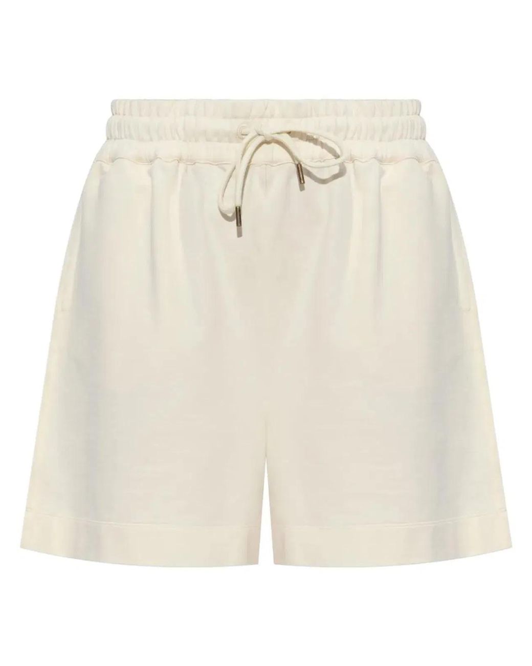 Moncler Natural Cotton Fleece Shorts