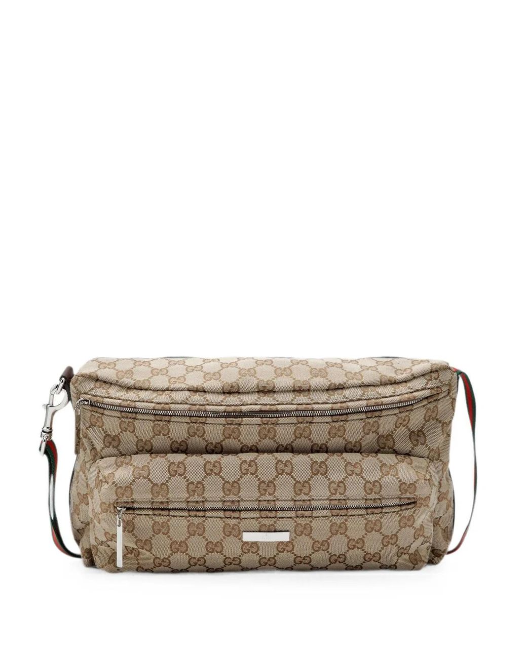 Gucci Gray Shoulder Bag With Monogram