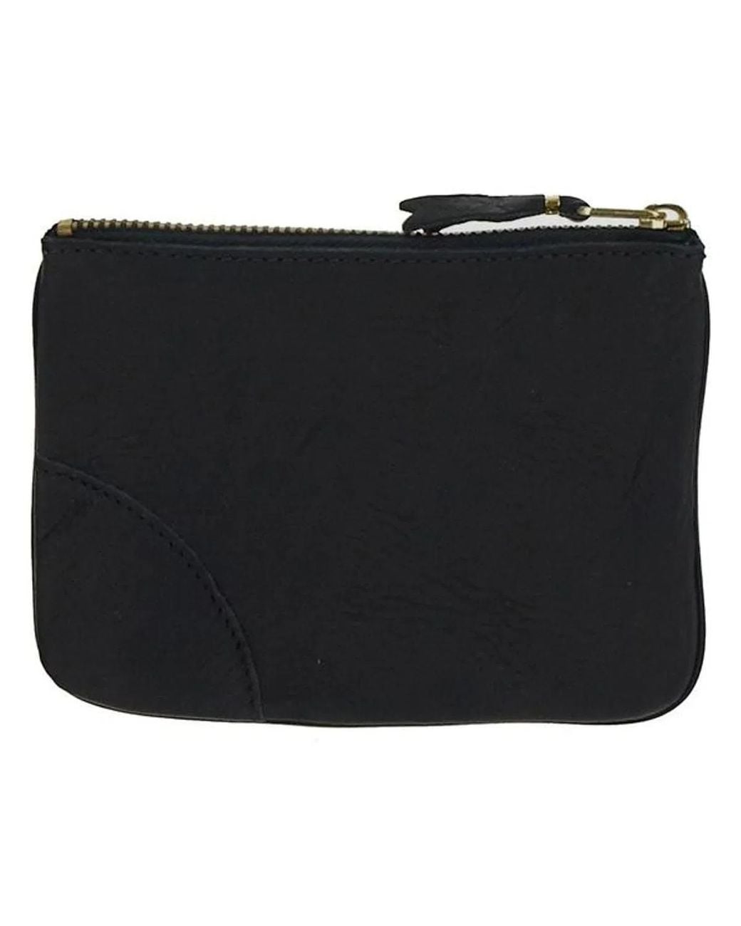 Comme des Garçons Black Wallet Logo Printed Leather Wallet