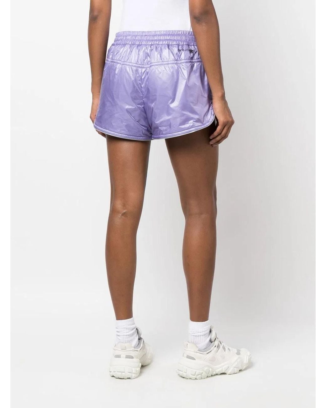 Moncler Purple Grenoble Drawstring Track Shorts