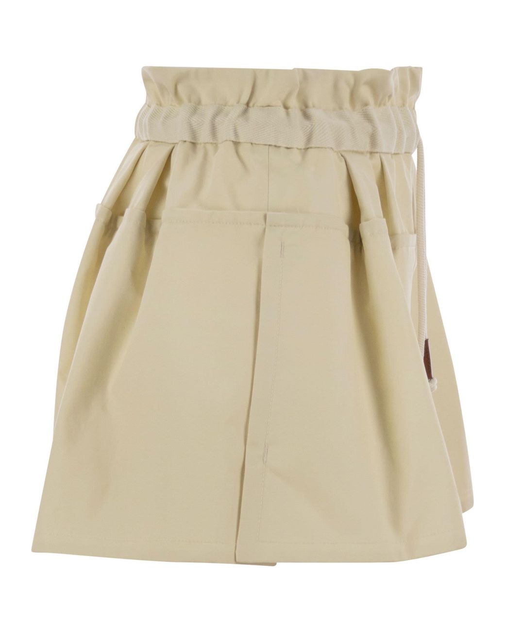 Moncler Natural Cotton Blend Shorts