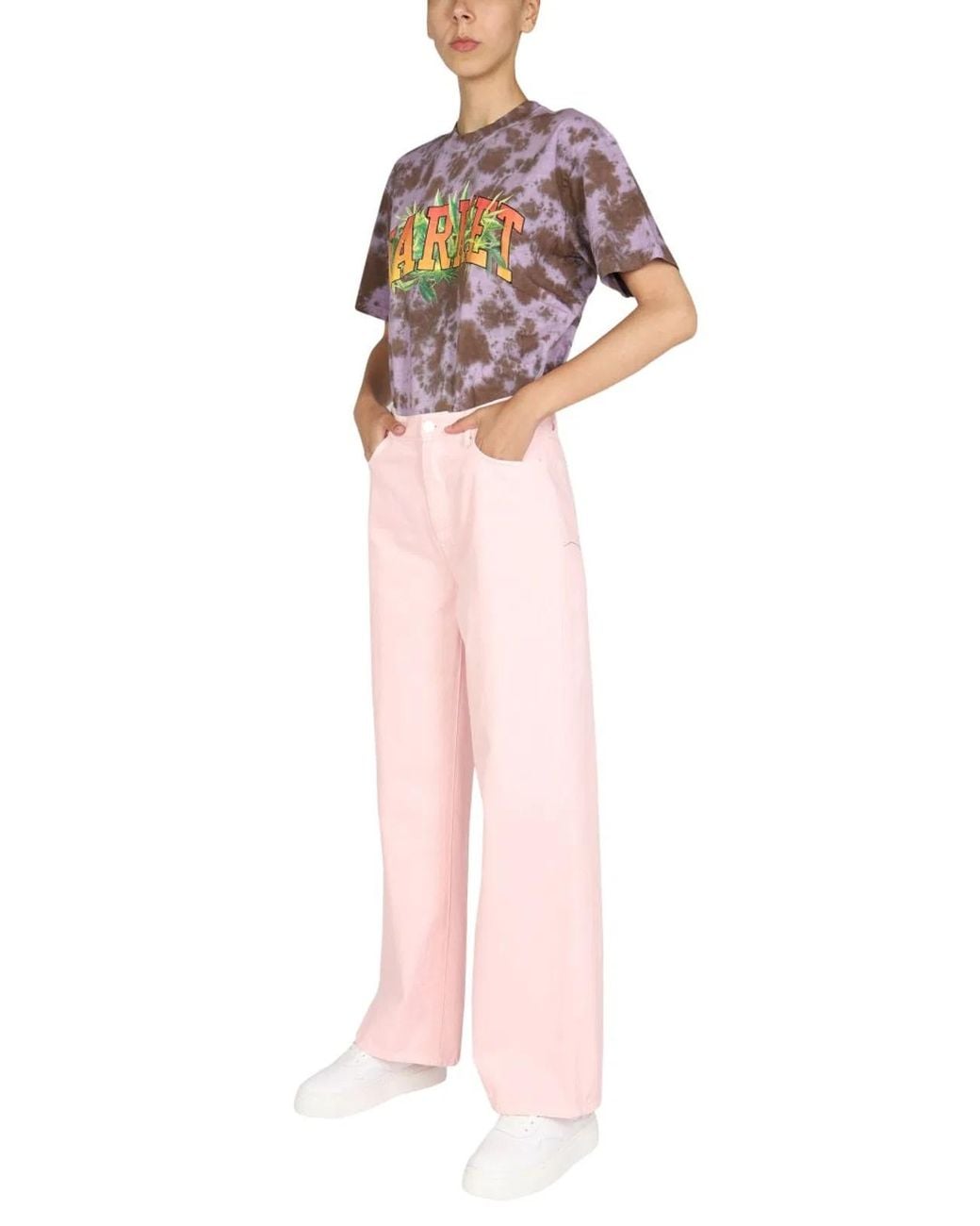 Market Pink Logo Print T-Shirt
